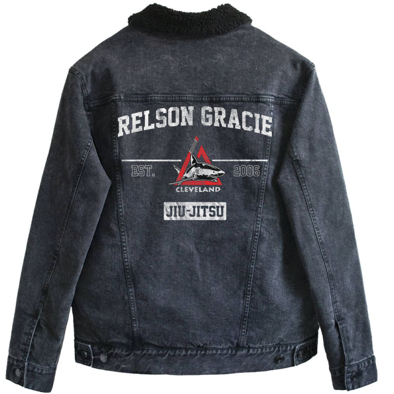 Relson Gracie Cleveland Jiu Jitsu T Shirt Unisex Sherpa-Lined Denim Jacket by jessen | Artistshot