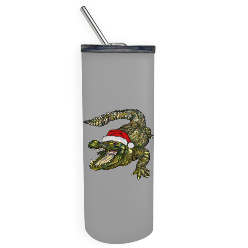 Christmas Alligator Skinny Tumbler | Artistshot