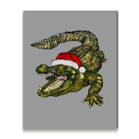 Christmas Alligator Metal Print Vertical | Artistshot