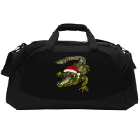 Christmas Alligator Active Duffel | Artistshot