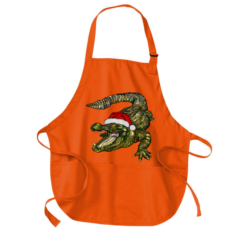 Christmas Alligator Medium-length Apron | Artistshot