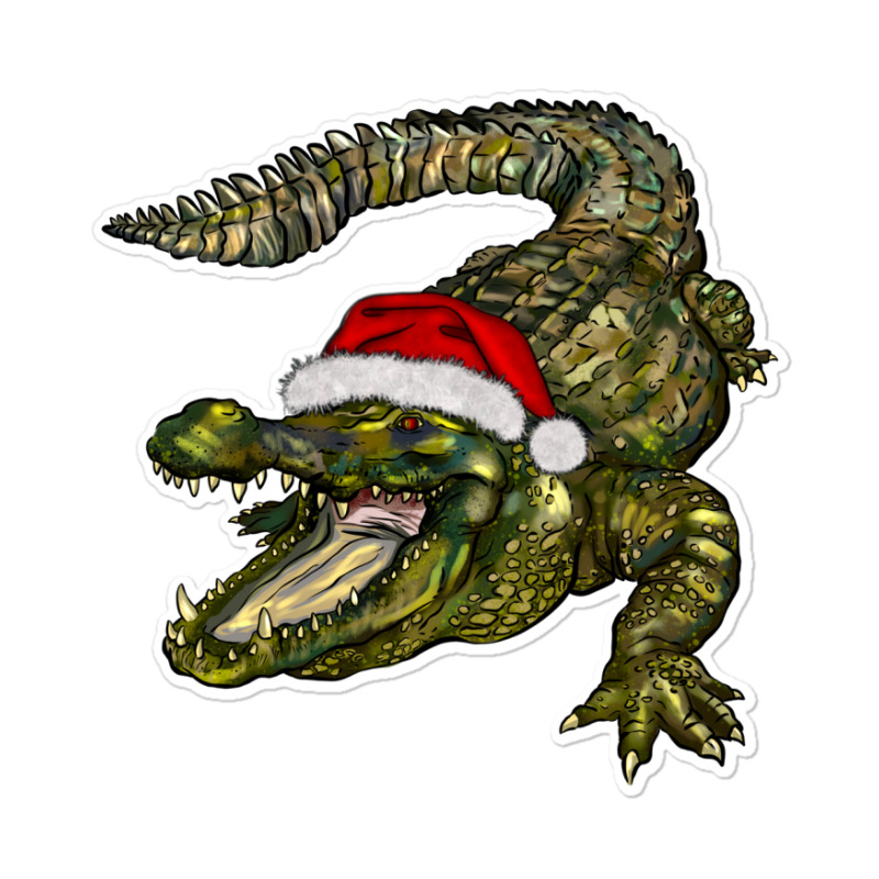 Christmas Alligator Sticker | Artistshot