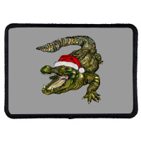 Christmas Alligator Rectangle Patch | Artistshot