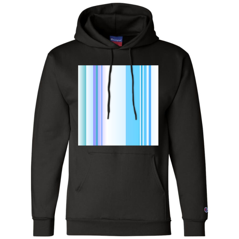 Vertical Blue And White Striped  1 Champion Hoodie by JONNELLENORTONN | Artistshot