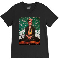 Frida Kahlo Gracefully Girl V-neck Tee | Artistshot