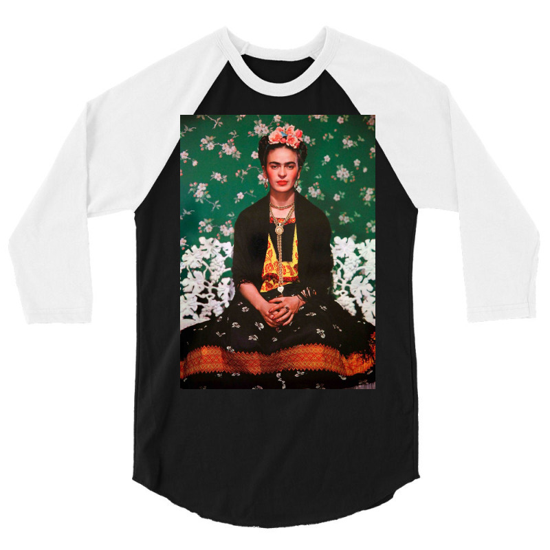 Frida Kahlo Gracefully Girl 3/4 Sleeve Shirt by GiaMuller | Artistshot