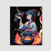 Woman Cooking Portrait Canvas Print | Artistshot