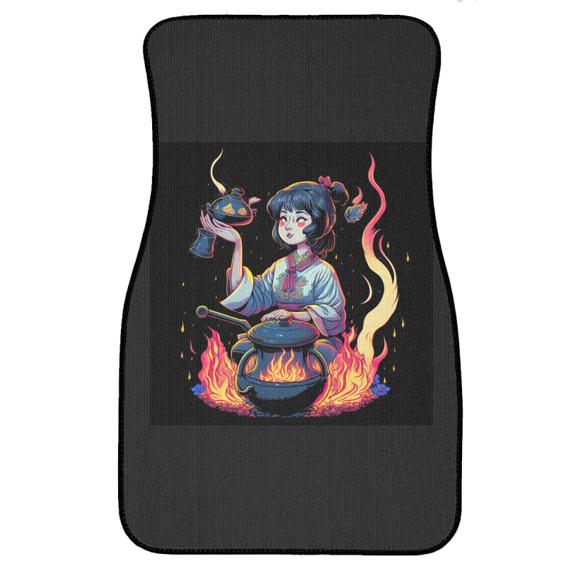 Woman Cooking Front Car Mat | Artistshot