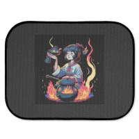 Woman Cooking Rear Car Mat | Artistshot