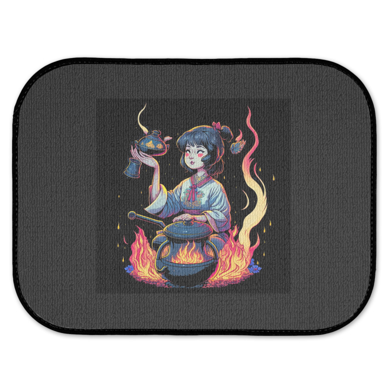 Woman Cooking Rear Car Mat | Artistshot