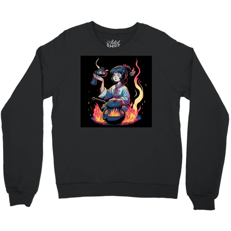 Woman Cooking Crewneck Sweatshirt | Artistshot