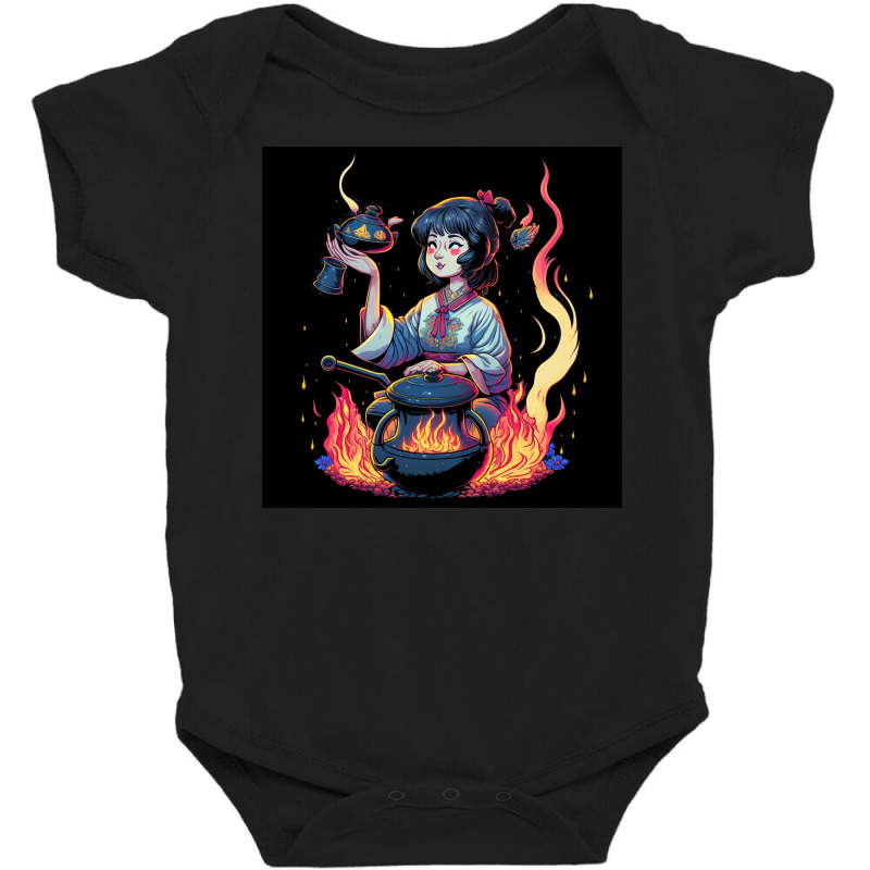 Woman Cooking Baby Bodysuit | Artistshot