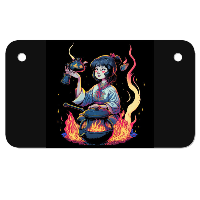 Woman Cooking Motorcycle License Plate | Artistshot