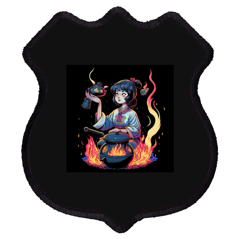 Woman Cooking Shield Patch | Artistshot