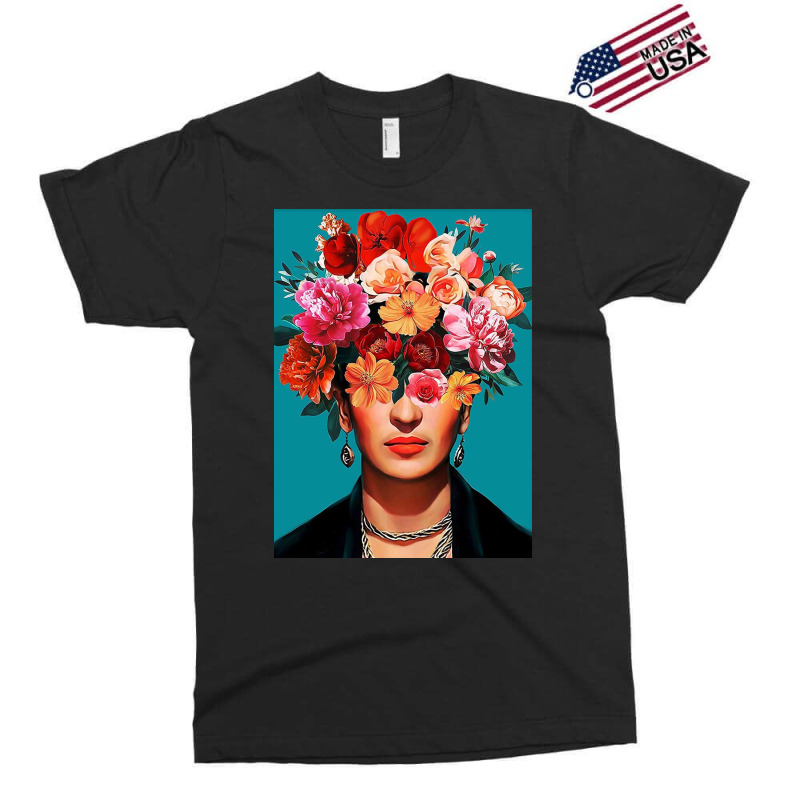 Frida Kahlo Full Flower Face Exclusive T-shirt by GiaMuller | Artistshot