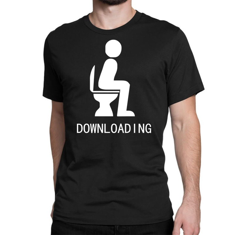 Downloading ! Funny White Sex Classic T-shirt by Henz | Artistshot