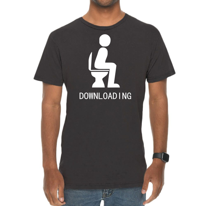 Downloading ! Funny White Sex Vintage T-Shirt by Henz | Artistshot