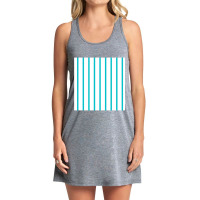 Vertical Blue And White Striped Chiffon Top Tank Dress | Artistshot