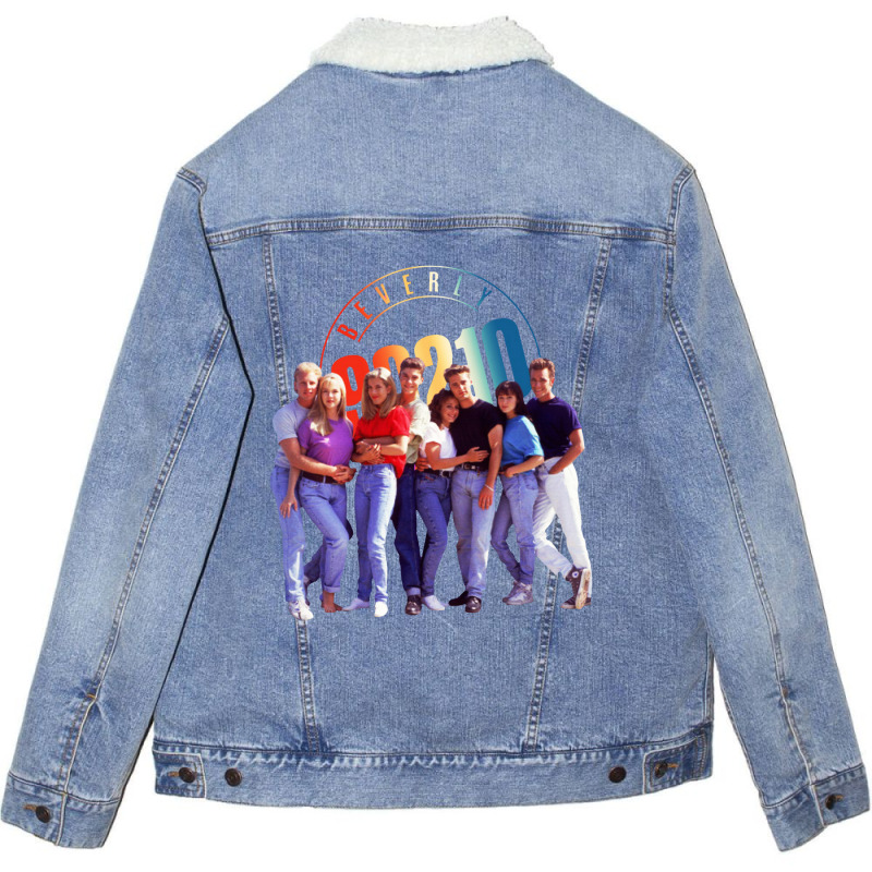 Beverly-hills-90210 Unisex Sherpa-Lined Denim Jacket by AGS Artees | Artistshot