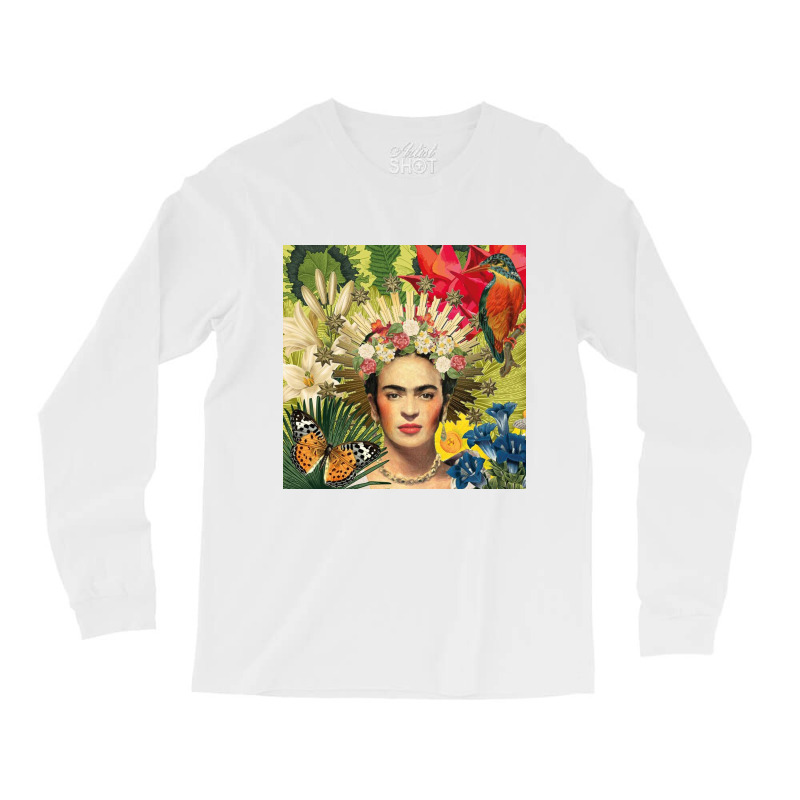 Frida Kahlo Nature Long Sleeve Shirts by GiaMuller | Artistshot