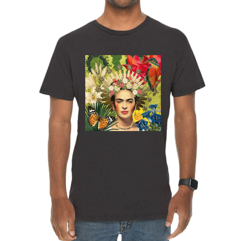 Frida Kahlo Nature Vintage T-Shirt by GiaMuller | Artistshot