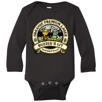 Buzzed And Lit Long Sleeve Baby Bodysuit | Artistshot