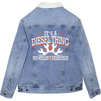 Diesel Thing Dont Understand Unisex Sherpa-lined Denim Jacket | Artistshot