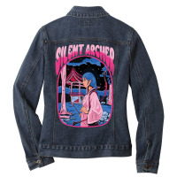 Silent Archer Ladies Denim Jacket | Artistshot