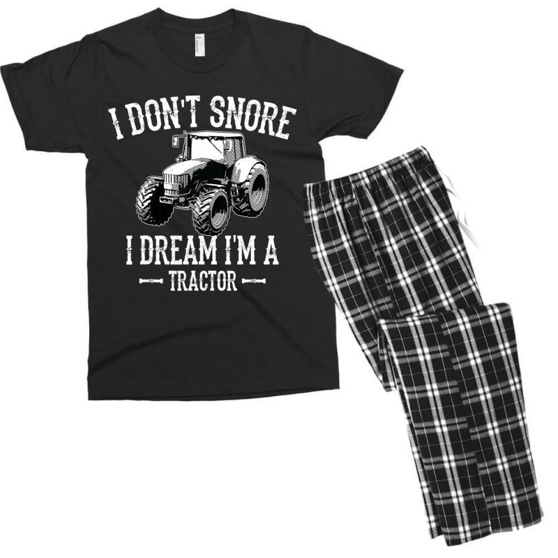 I Don't Snore I Dream I'm A Tractor For Dad Men's T-shirt Pajama Set by beulahgriffithgdv | Artistshot