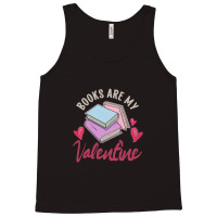 Books Are My Valentine Valentines Day Librarian Bo Tank Top | Artistshot