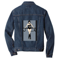 Dominant Woman Tied In Bondage - Shibari Art. Men Denim Jacket | Artistshot