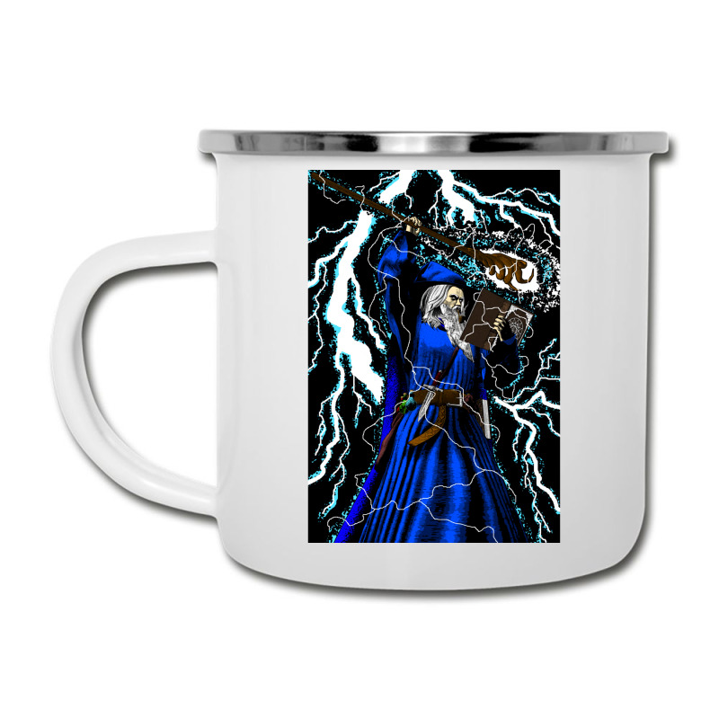 Merlin   Traditional High Fantasy Wizard (blue) Camper Cup | Artistshot