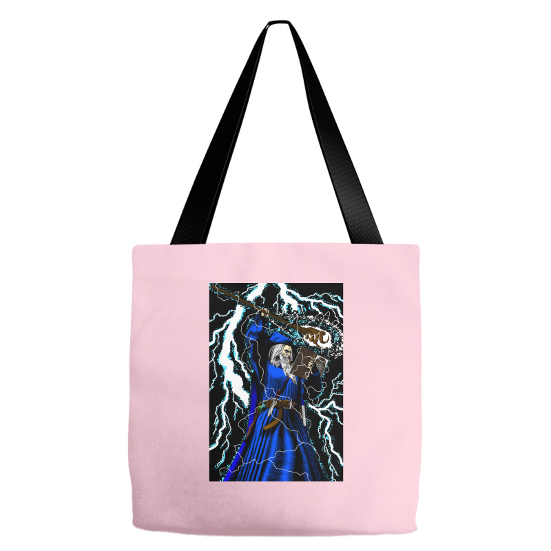 Merlin   Traditional High Fantasy Wizard (blue) Tote Bags | Artistshot