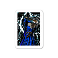 Merlin   Traditional High Fantasy Wizard (blue) Sticker | Artistshot