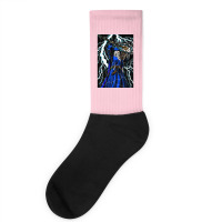 Merlin   Traditional High Fantasy Wizard (blue) Socks | Artistshot