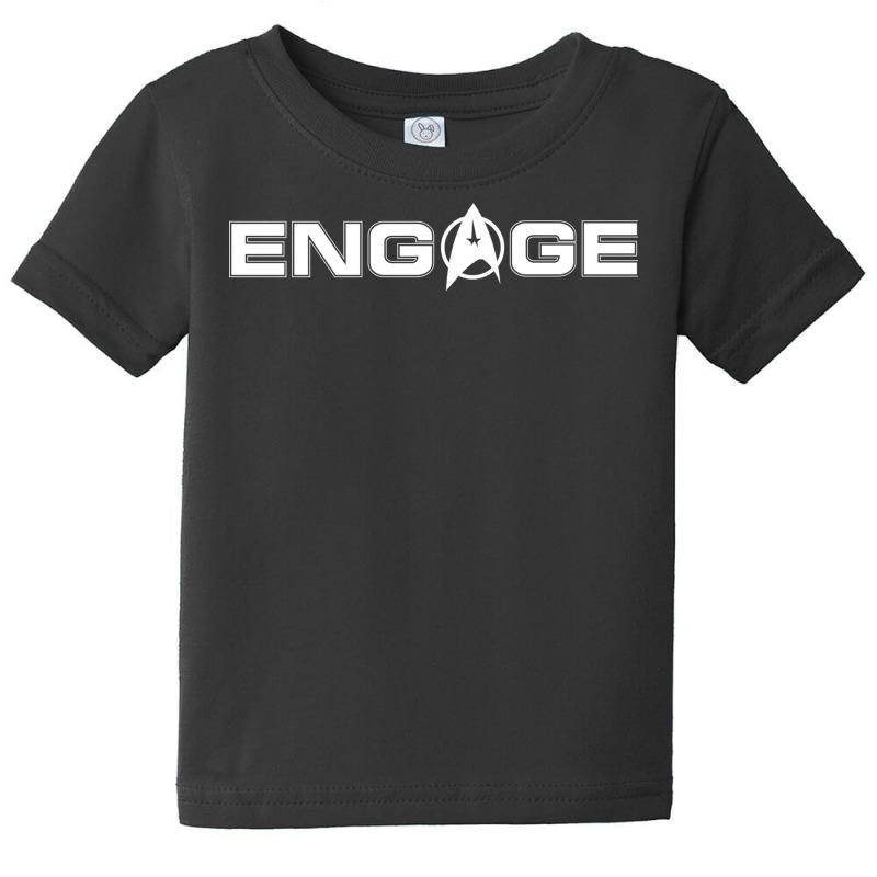 Engage  Captain Jean Luc Picard Baby Tee | Artistshot