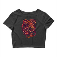 Mythical Red Dragon King Of Dragons Crop Top | Artistshot