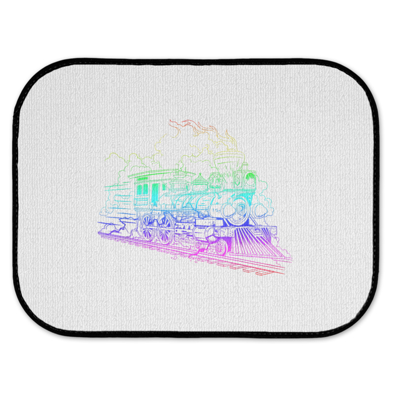 Railroad Model Train Steam Train Glow Model Railro Rear Car Mat | Artistshot