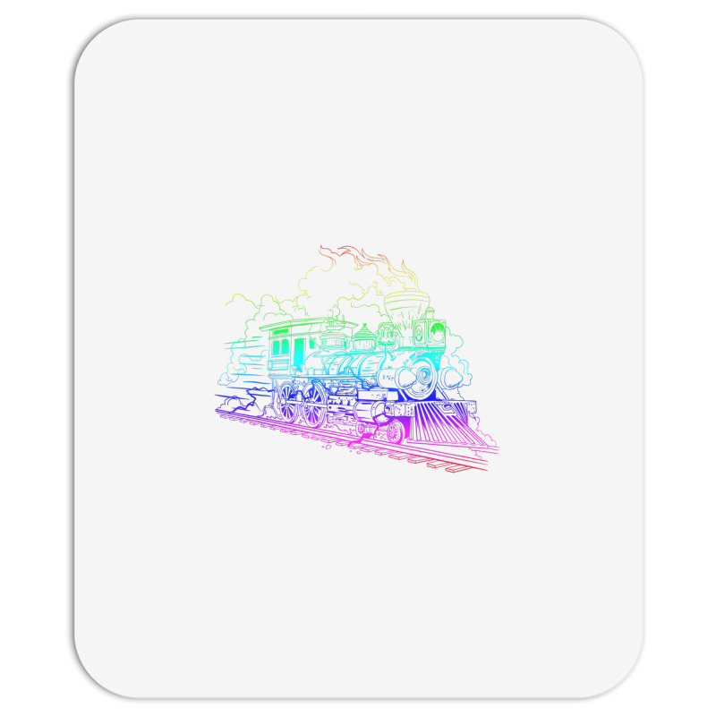 Railroad Model Train Steam Train Glow Model Railro Mousepad | Artistshot