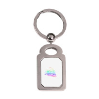 Railroad Model Train Steam Train Glow Model Railro Silver Rectangle Keychain | Artistshot