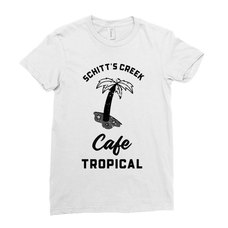 Cafe Tropical Ladies Fitted T-Shirt by PEGGYBROWNEE | Artistshot