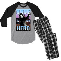 Quake Is My Hero Poster Men's 3/4 Sleeve Pajama Set | Artistshot