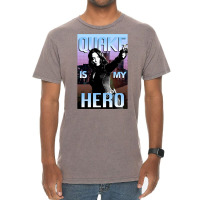 Quake Is My Hero Poster Vintage T-shirt | Artistshot