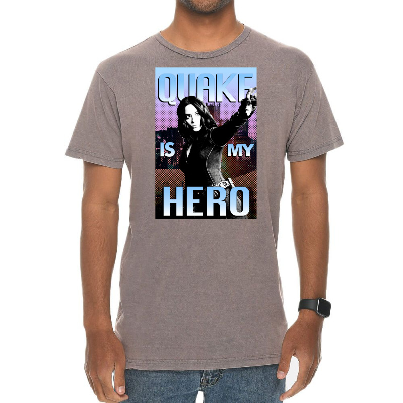 Quake Is My Hero Poster Vintage T-Shirt by paturusharpek | Artistshot