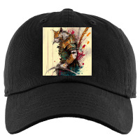 Cat In Action Pose Kids Cap | Artistshot