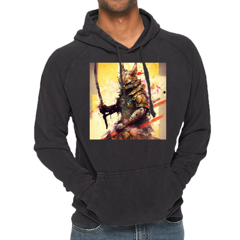 Cat Soldier Vintage Hoodie | Artistshot