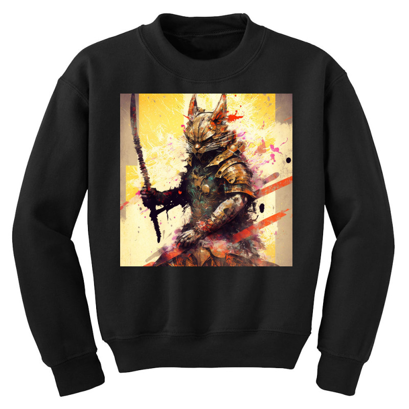 Cat Soldier Youth Sweatshirt | Artistshot