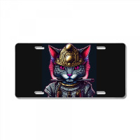 Samurai Cyborg Cat License Plate | Artistshot