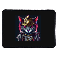 Samurai Cyborg Cat Rectangle Patch | Artistshot