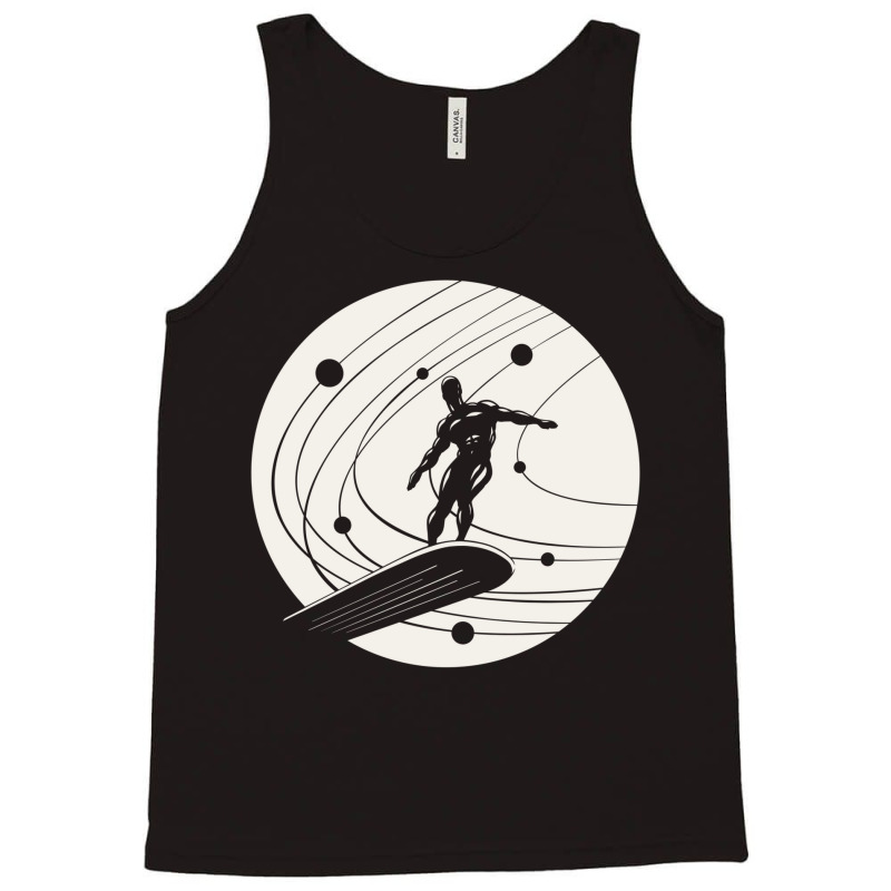 Silver Surfer Minimalist White Tank Top by paturusharpek | Artistshot